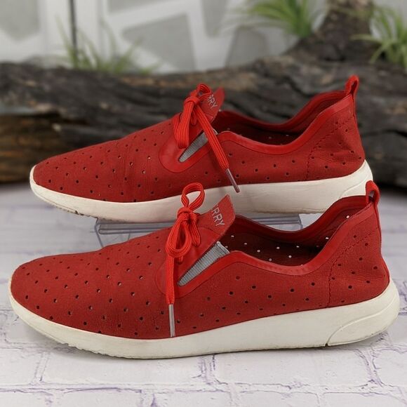 Sperry Top-Sider Red Swell Emmy Perforated Sneaker - Picture 4 of 10